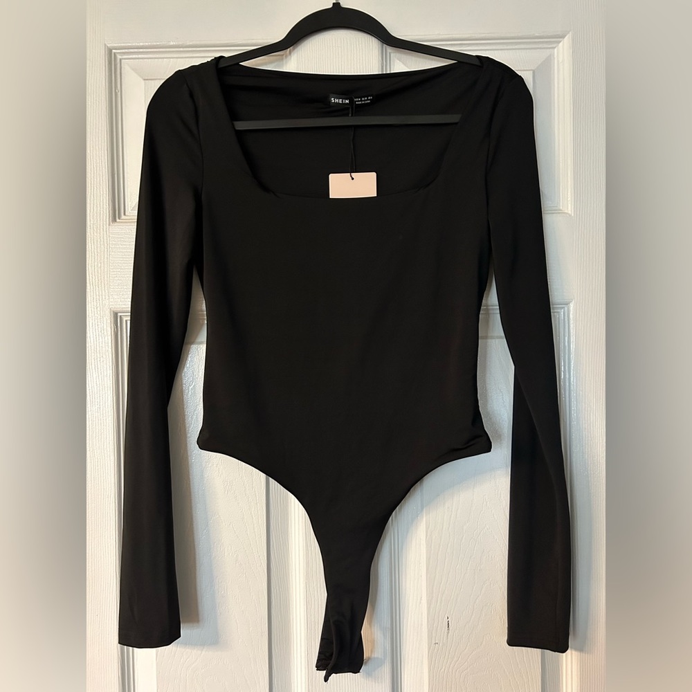 Black Thong Bodysuit